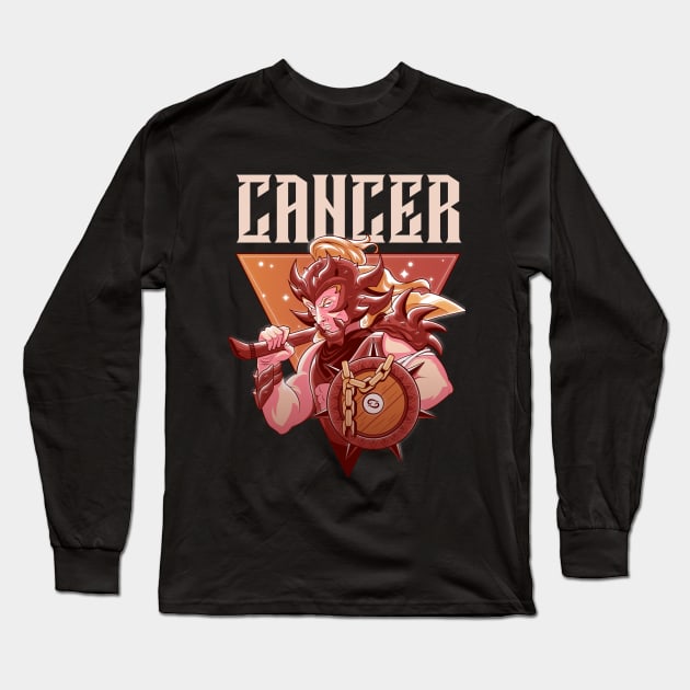 Cancer / Zodiac Signs / Horoscope Long Sleeve T-Shirt by Redboy